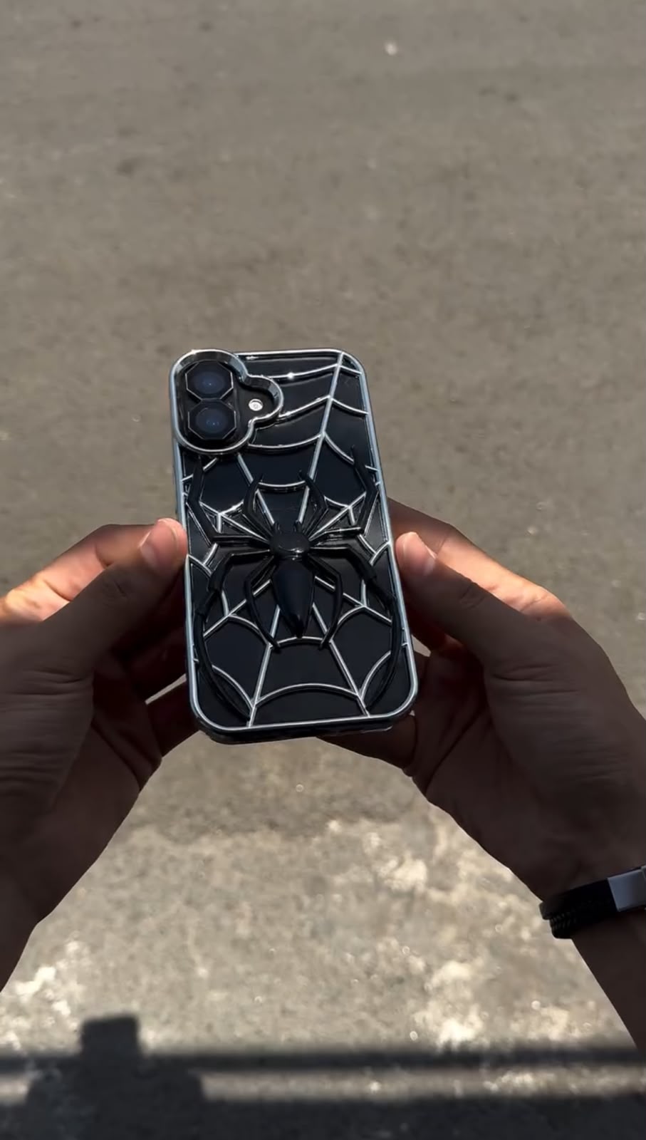 3D Spider Web Phone Case