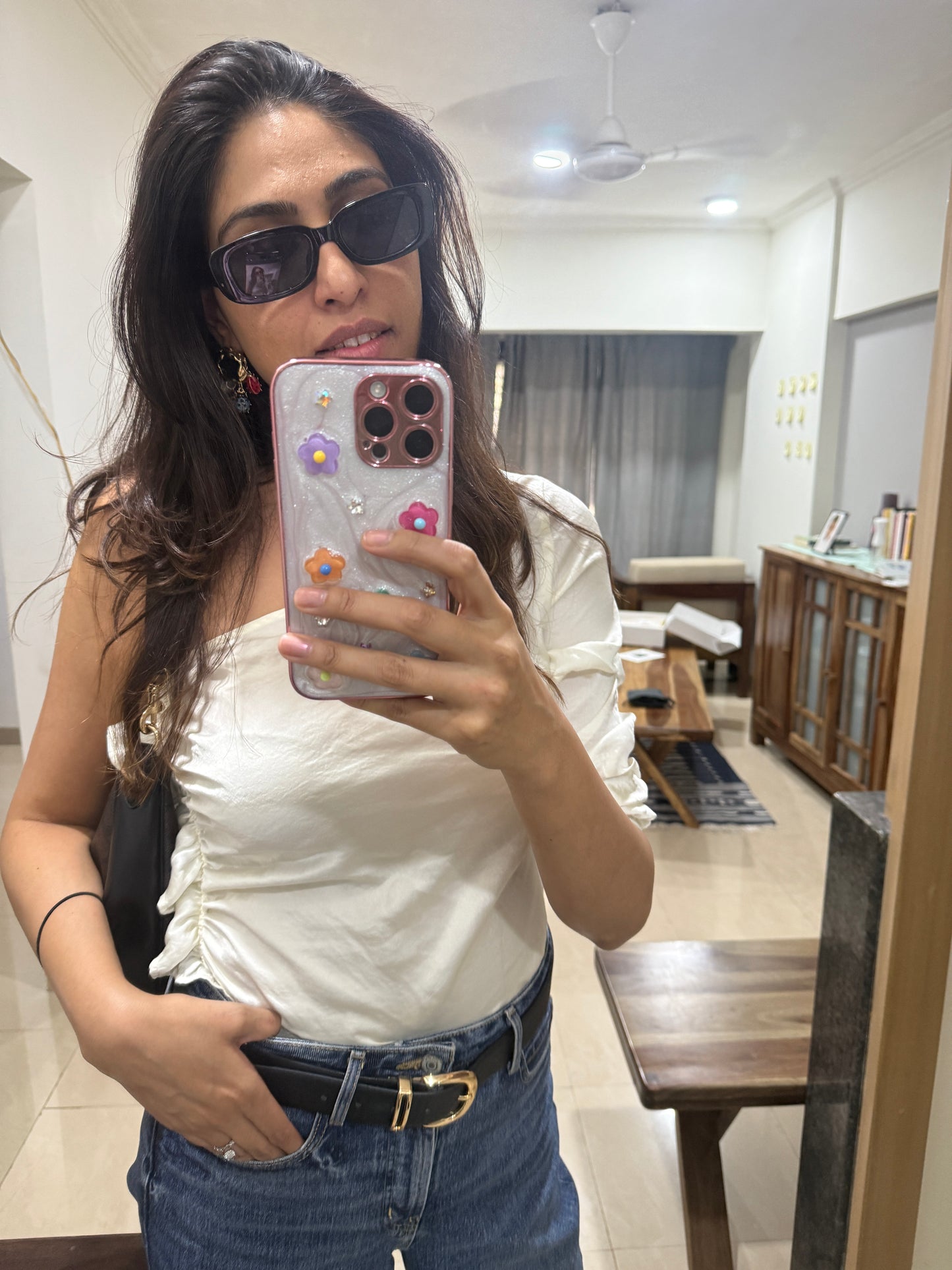 Resin Style Flower Case for iPhone