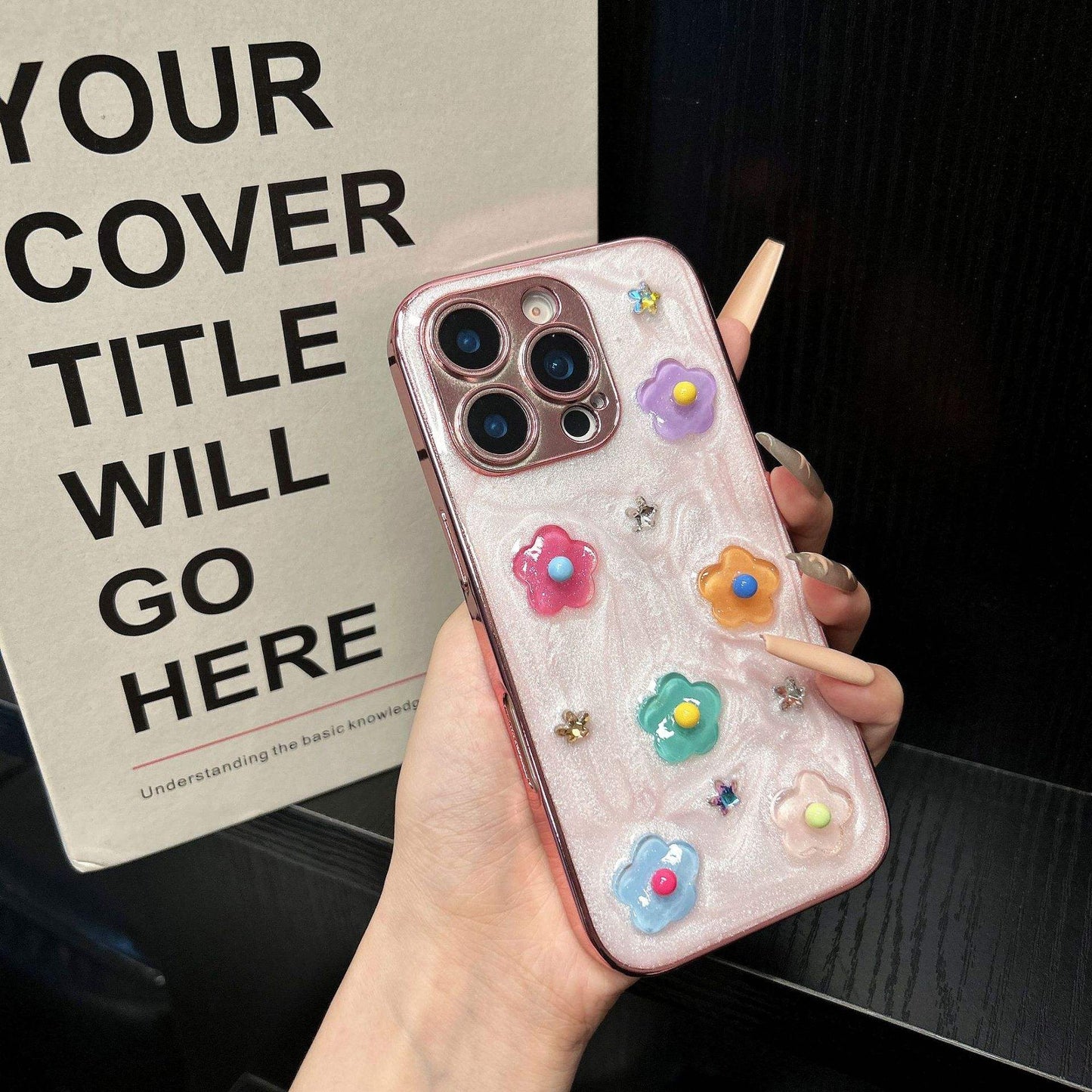 Resin Style Flower Case for iPhone