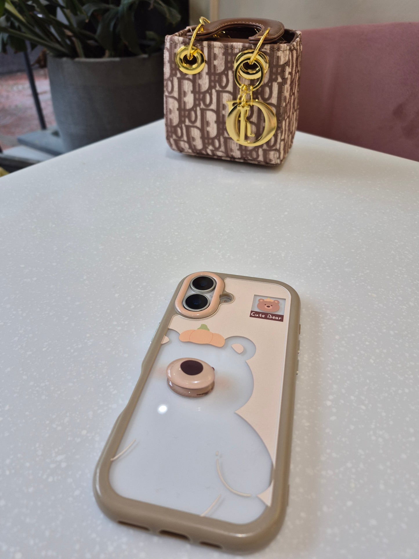 Cute Bear Transparent Case