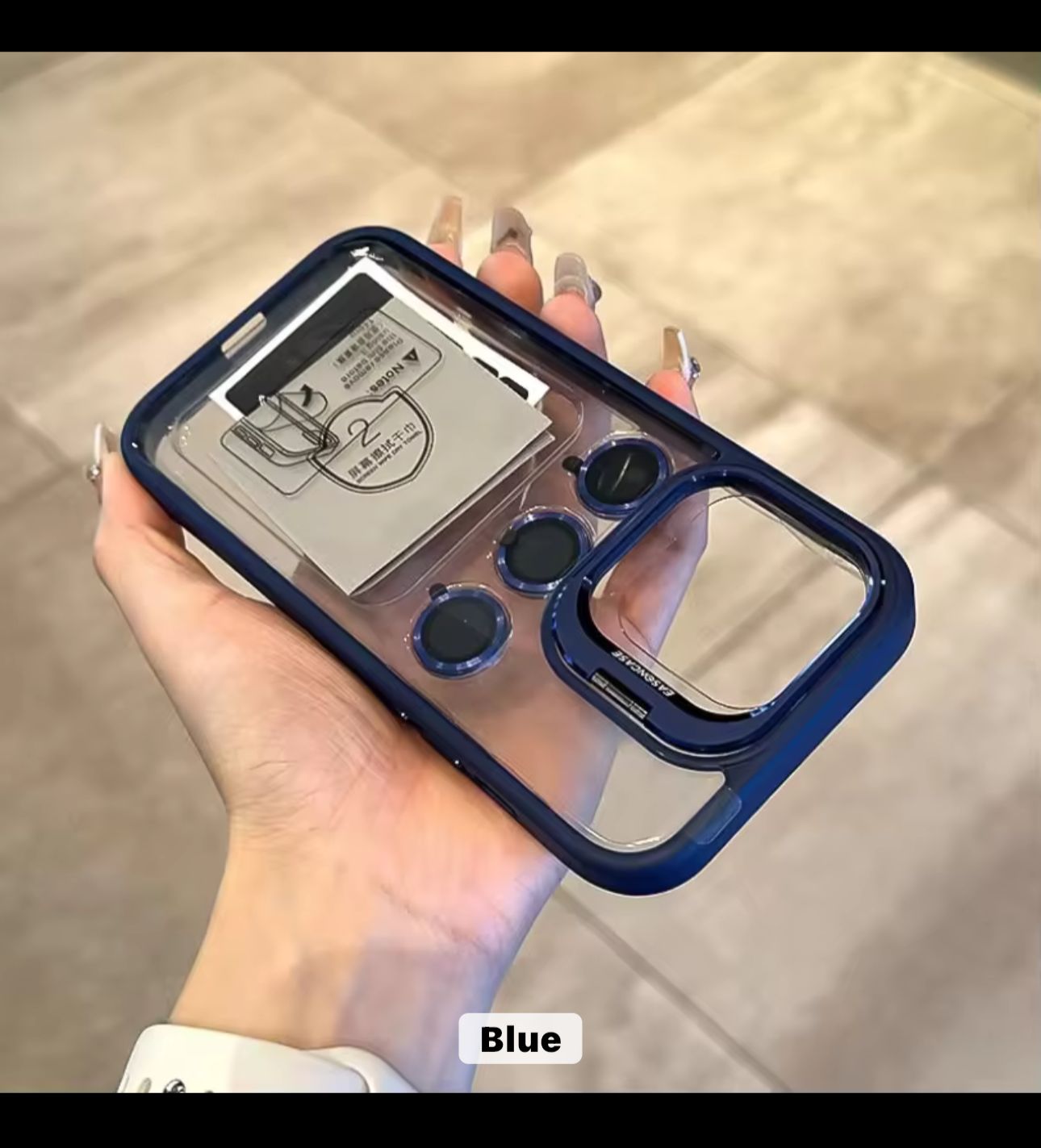 With Lens Film Protect Holder Clear Phone Case (for Men & Women)