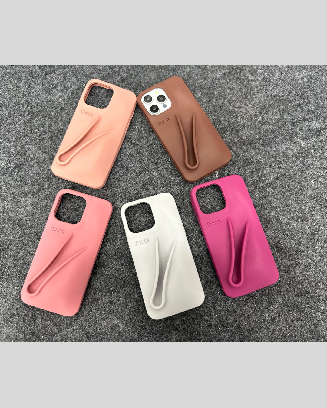 Silicon Lip Gloss iPhone Mobile Case With Tint