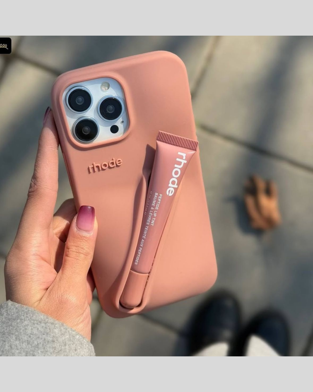 Silicon Lip Gloss iPhone Mobile Case With Tint