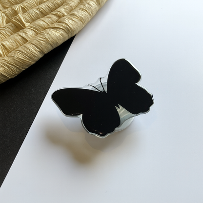 Pop Socket Butterfly Black