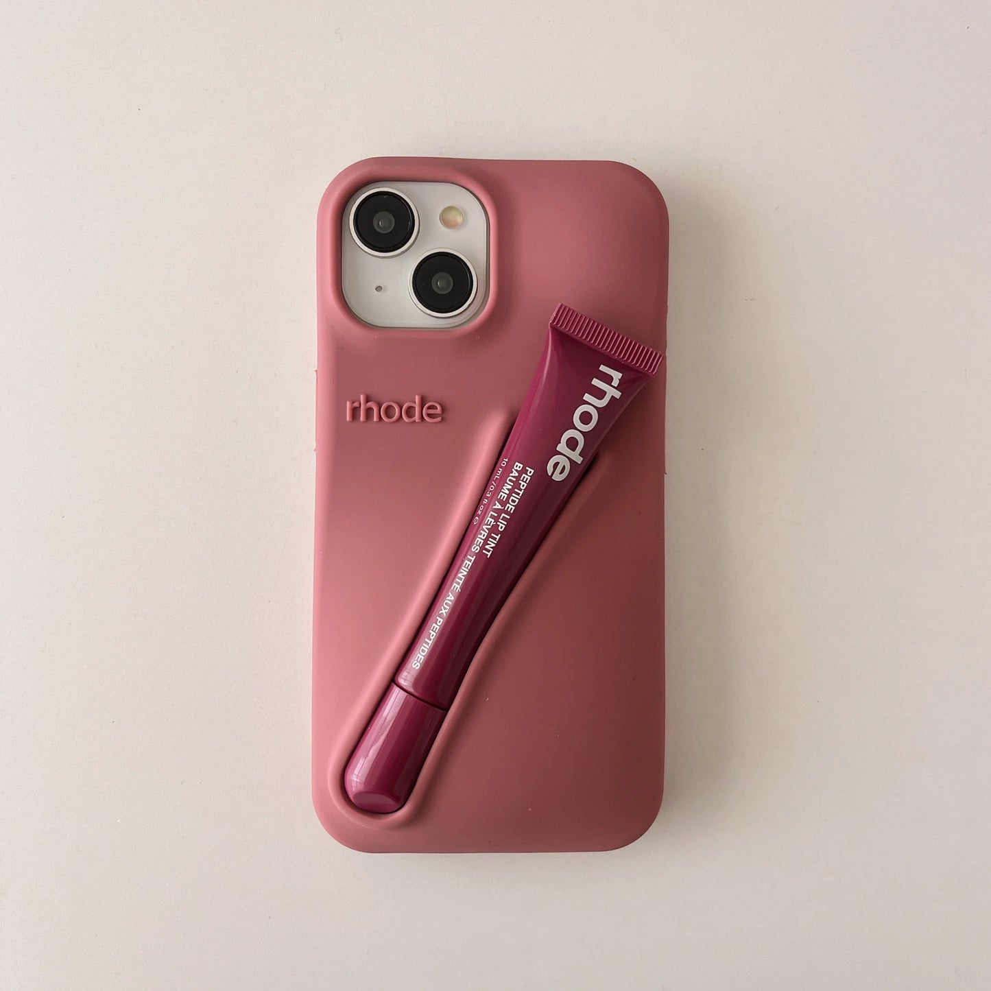 Silicon Lip Gloss iPhone Mobile Case With Tint