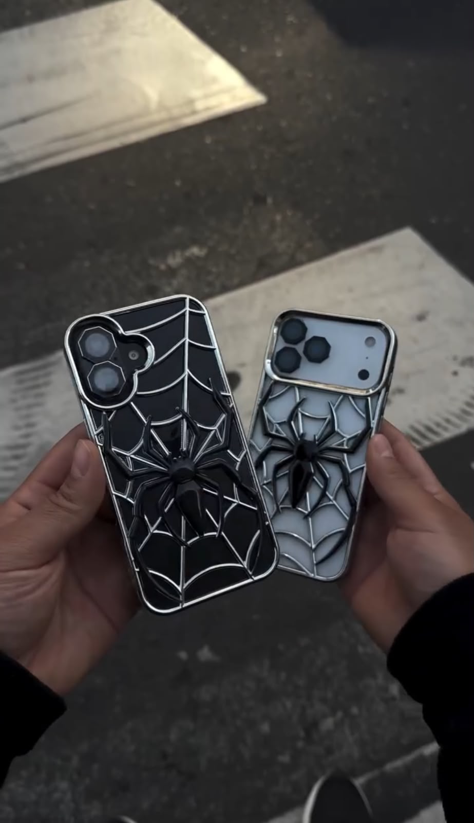 3D Spider Web Phone Case