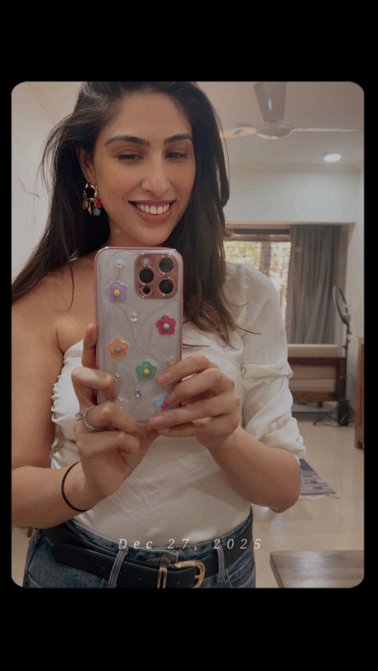 Resin Style Flower Case for iPhone