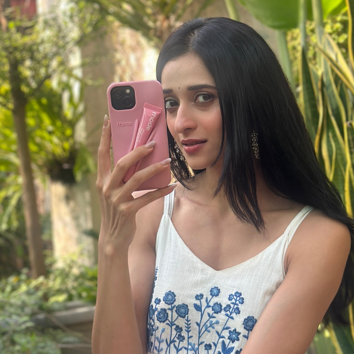 Silicon Lip Gloss iPhone Mobile Case With Tint