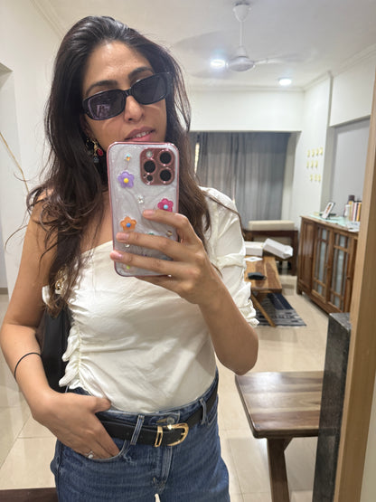 Resin Style Flower Case for iPhone