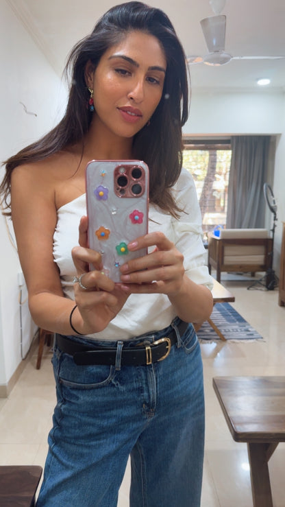 Resin Style Flower Case for iPhone