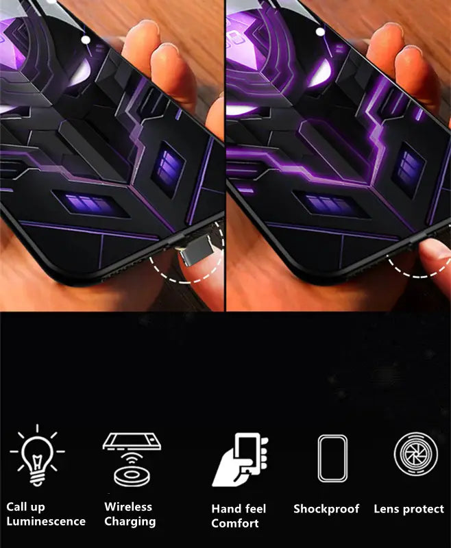 Music LED Light Up Phone Case Incoming Call & Notification Glow