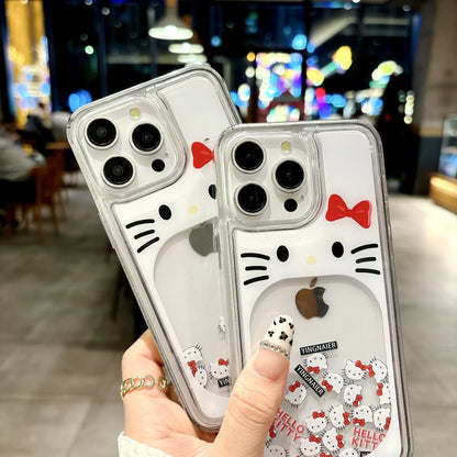 Kitty Design Slider Quicksand Phone Case