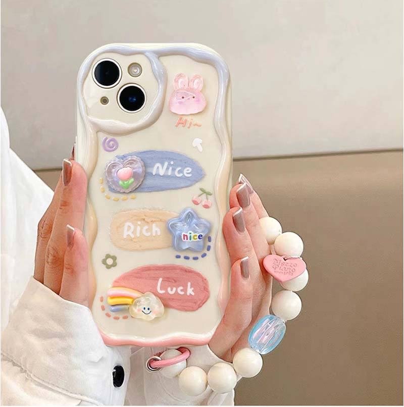 Cute Bunny with Charm Phone Case