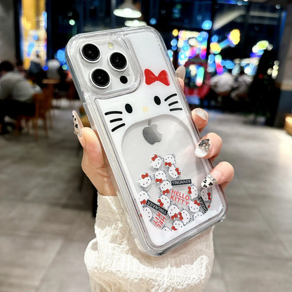 Kitty Design Slider Quicksand Phone Case