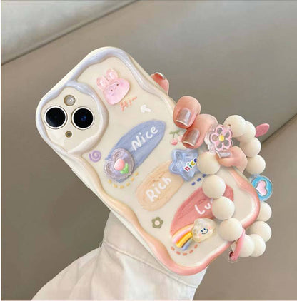 Cute Bunny with Charm Phone Case