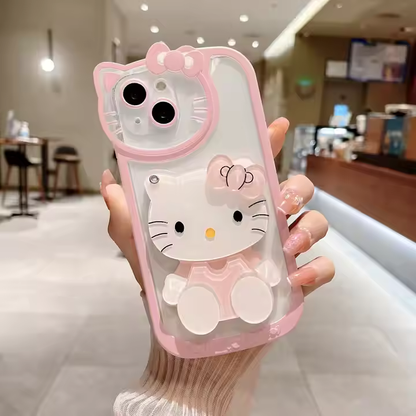 3D Kitty With Mirror iPhone Mobile Case