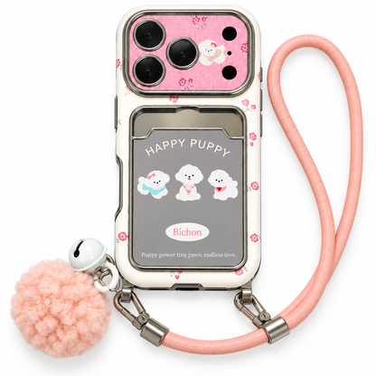 Card Holder Happy Puppy with Charm