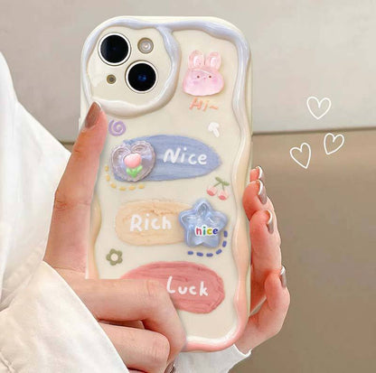 Cute Bunny with Charm Phone Case