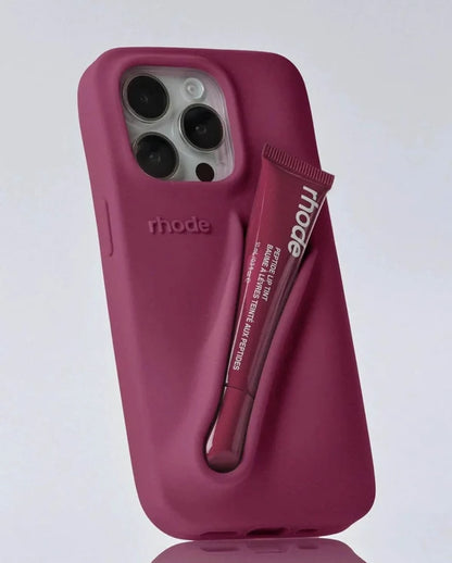 Silicon Lip Gloss iPhone Mobile Case With Tint