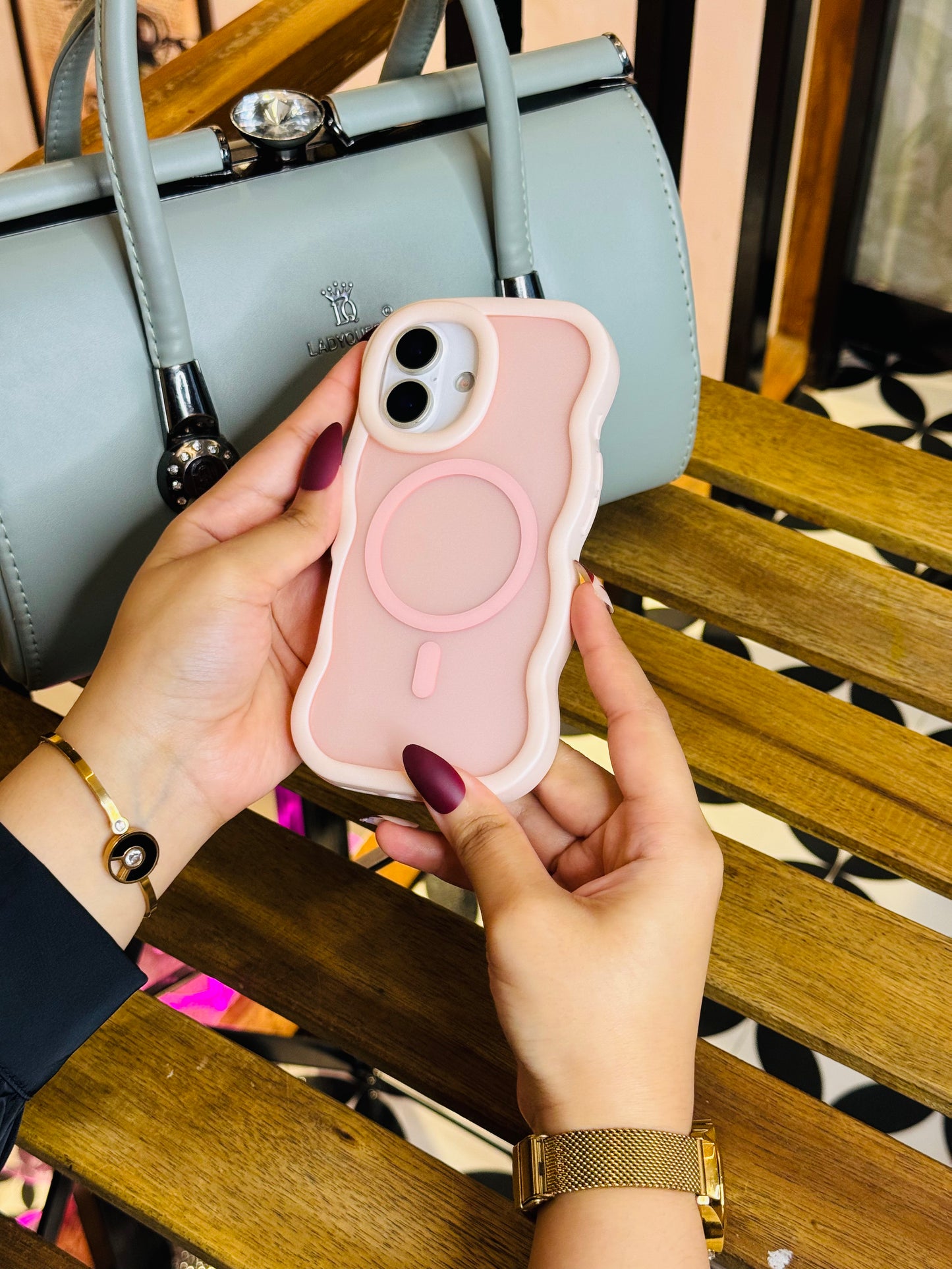 Pink Frosted MagSafe iPhone Case – Minimal Matte Look