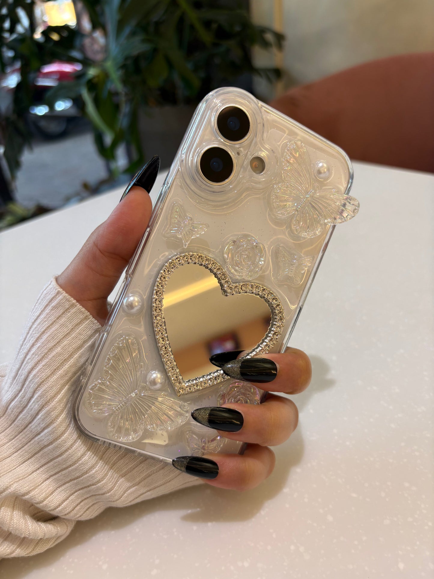 Love Mirror Butterfly iPhone Case – Shock Protection