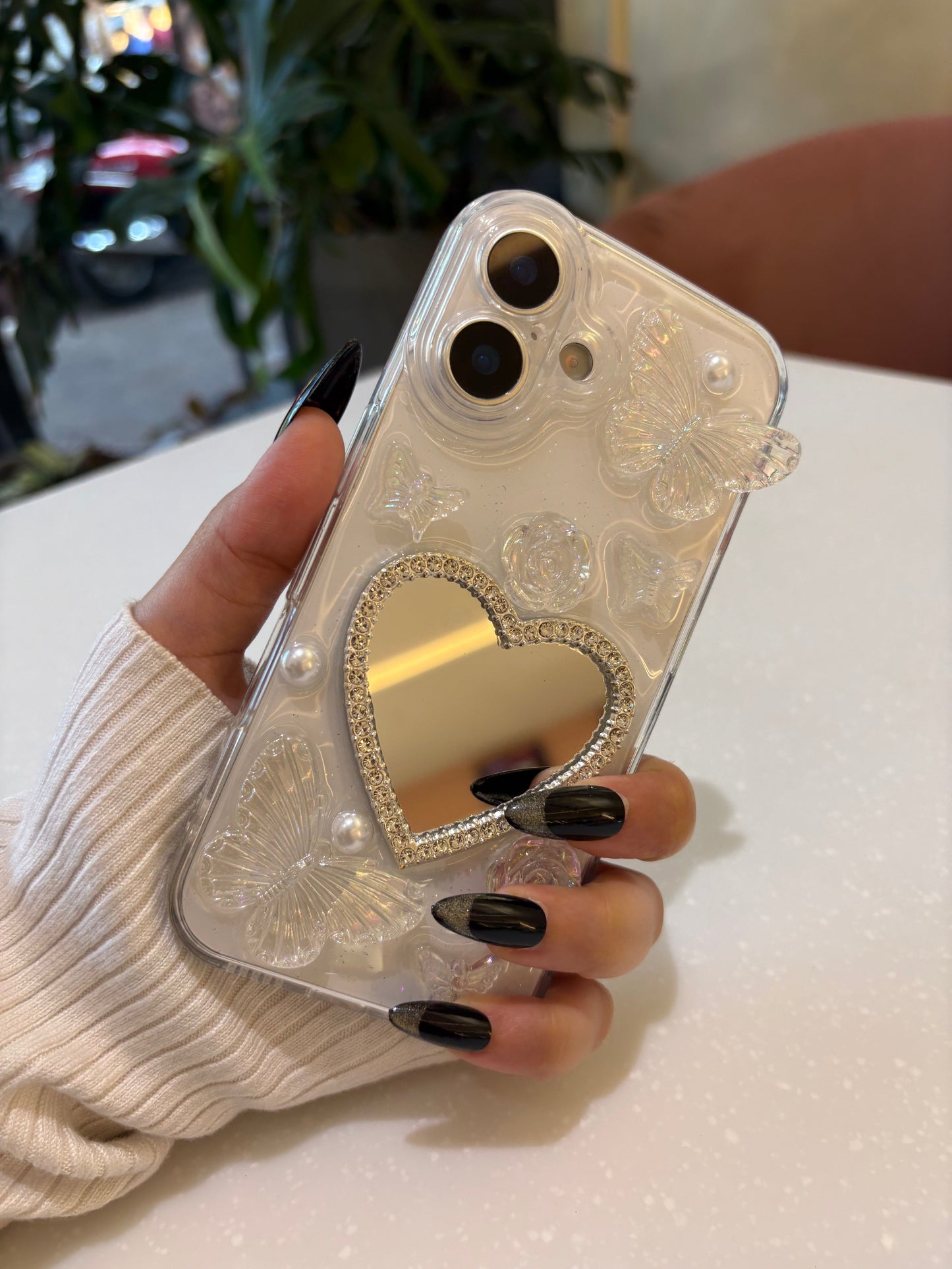 Love Mirror Butterfly iPhone Case – Shock Protection