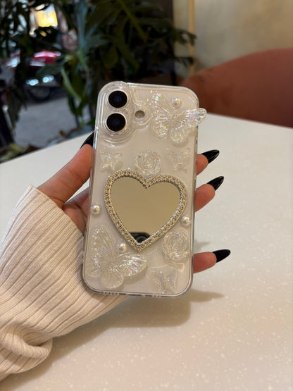 Love Mirror Butterfly iPhone Case – Shock Protection