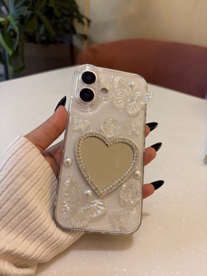 Love Mirror Butterfly iPhone Case – Shock Protection