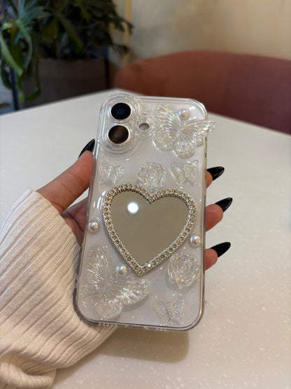 Love Mirror Butterfly iPhone Case – Shock Protection