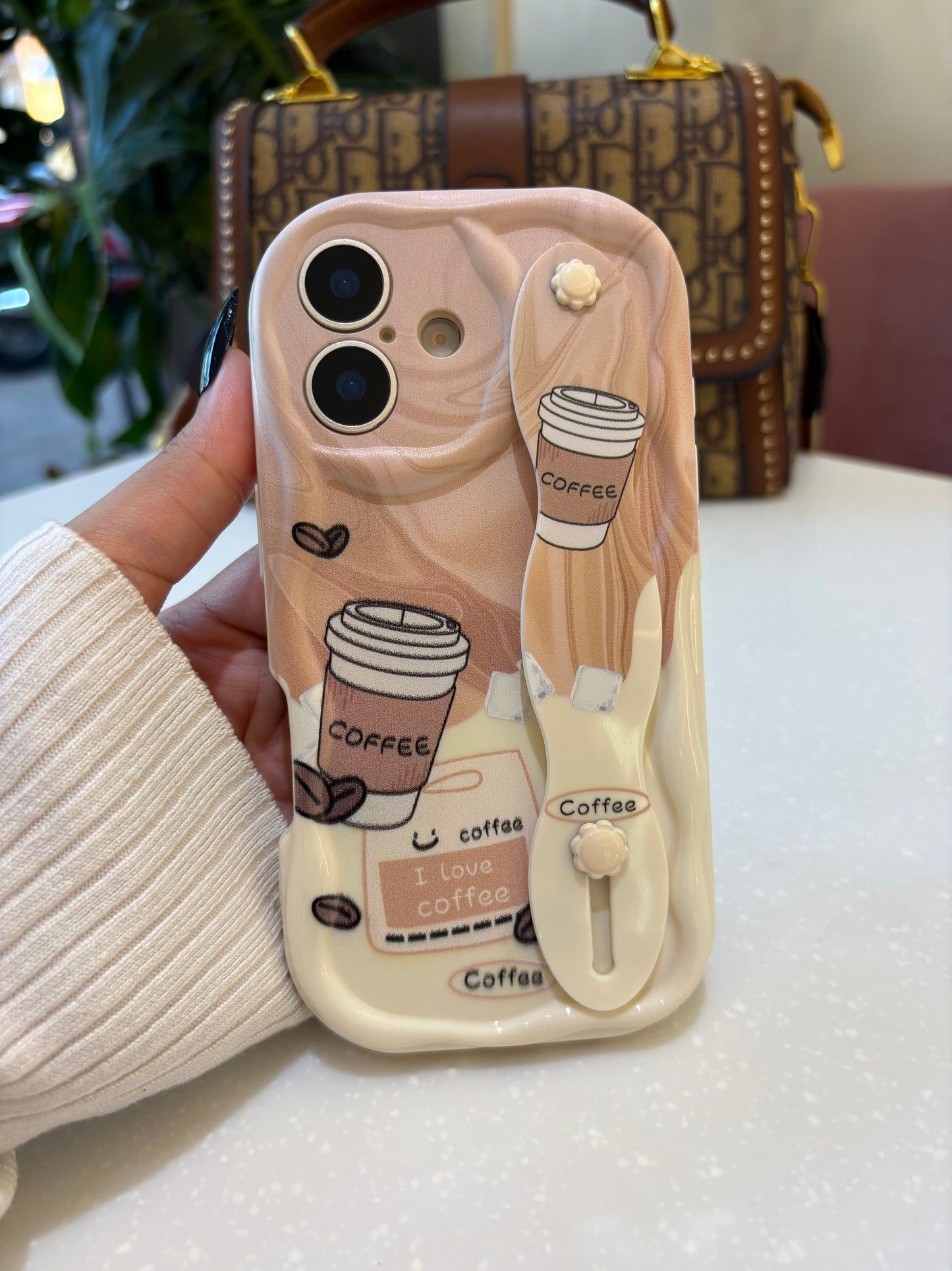 Coffee Holder Premium Silk-Finish Shatterproof iPhone Case