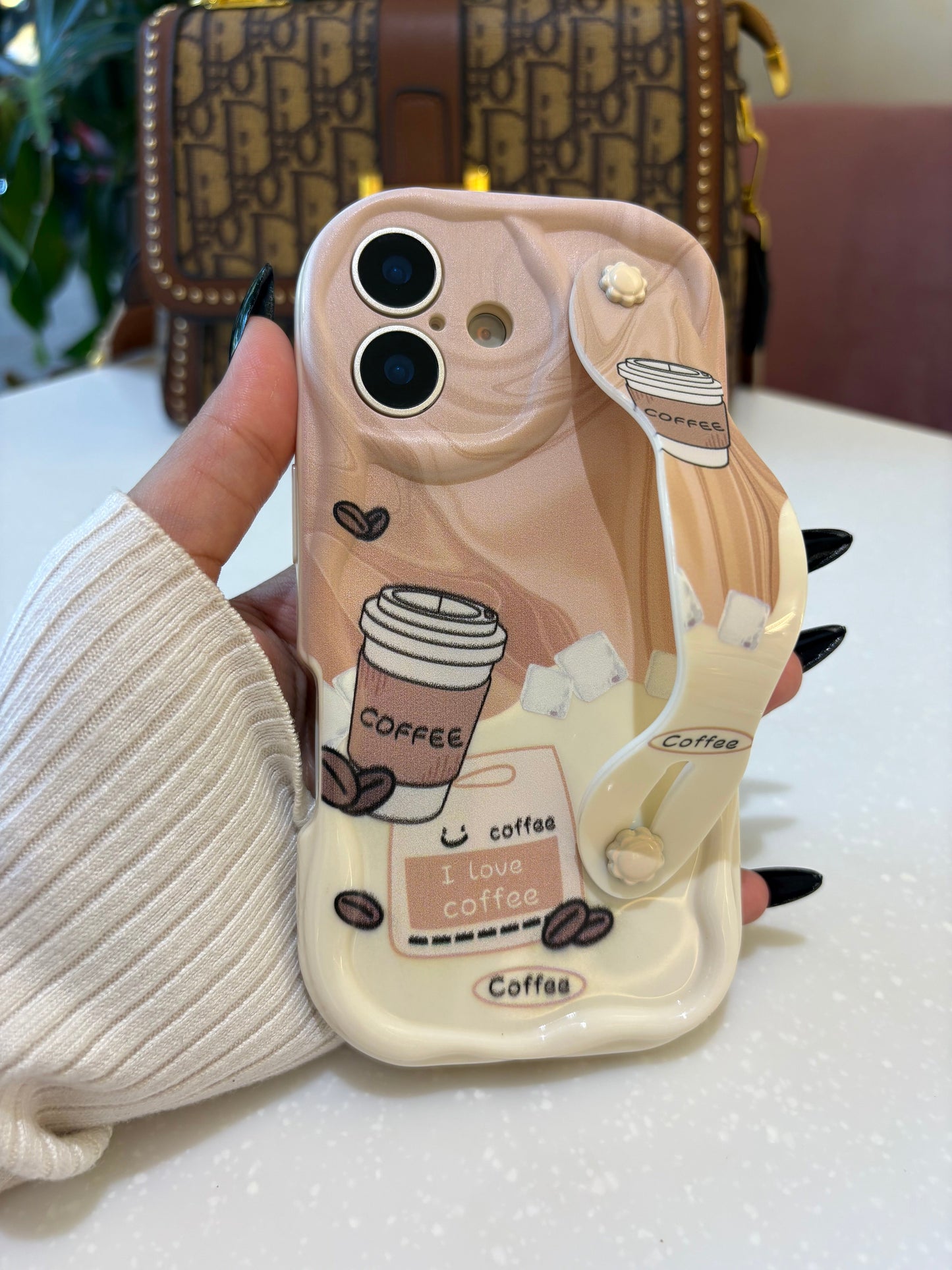 Coffee Holder Premium Silk-Finish Shatterproof iPhone Case