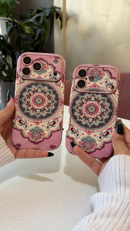 Pink Mandala Art iPhone Case