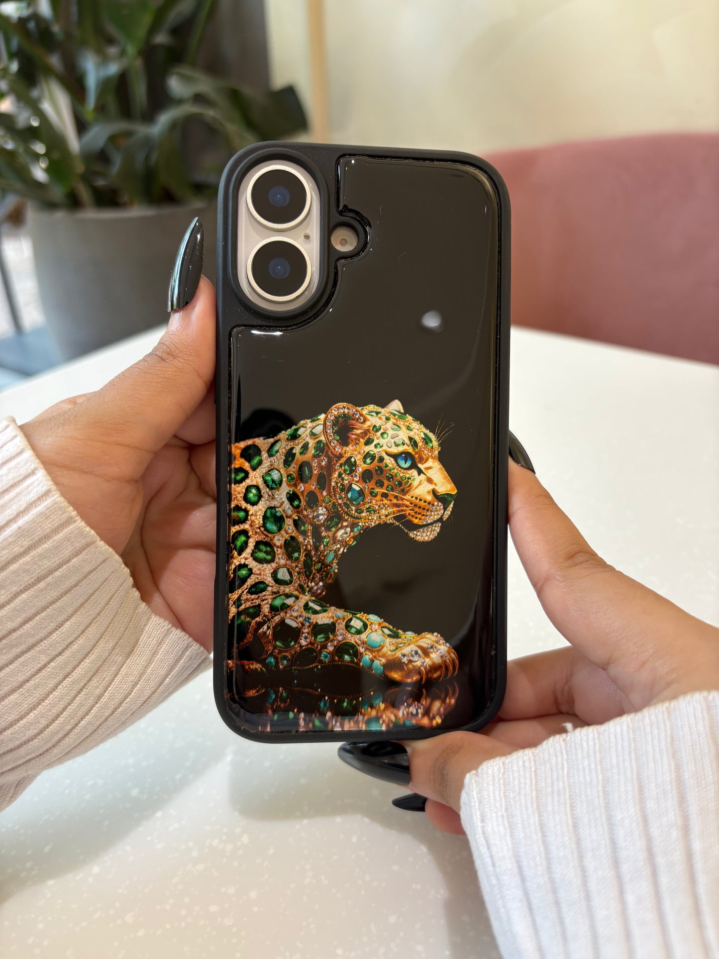 Emerald Leopard iPhone Case