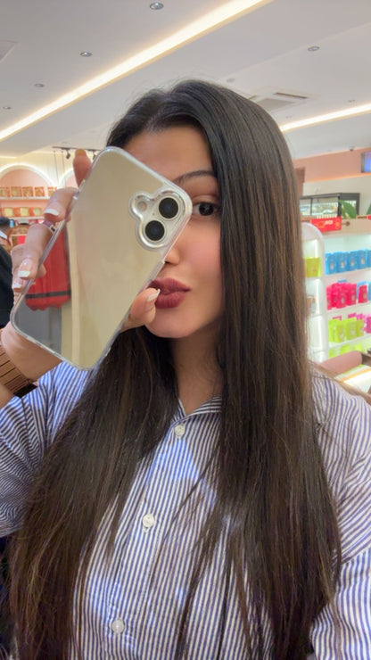 Mirror-Back Clear Luxury iPhone Case – Slim & Stylish