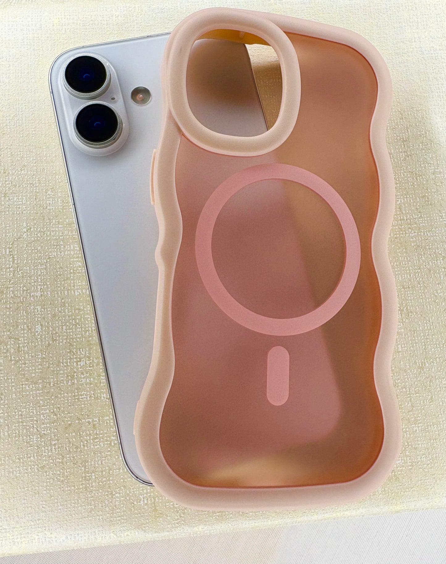 Pink Frosted MagSafe iPhone Case – Minimal Matte Look