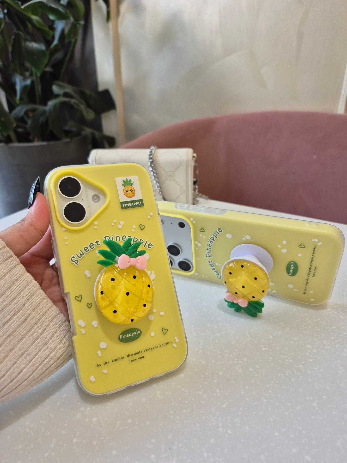 Pineapple Pop Socket Case