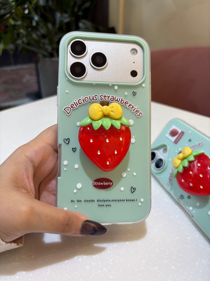 Strawberry Pop Socket Case