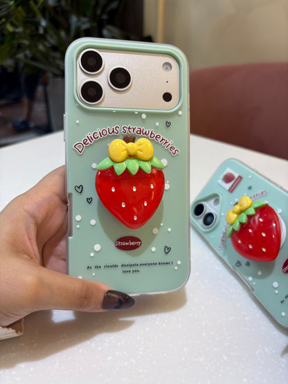 Strawberry Pop Socket Case