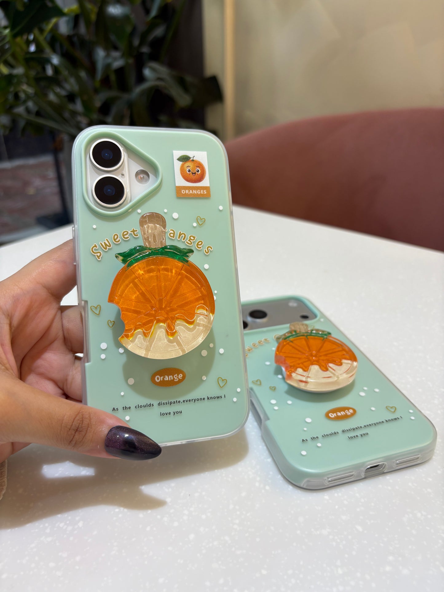 Citrus Pop Socket iPhone Case