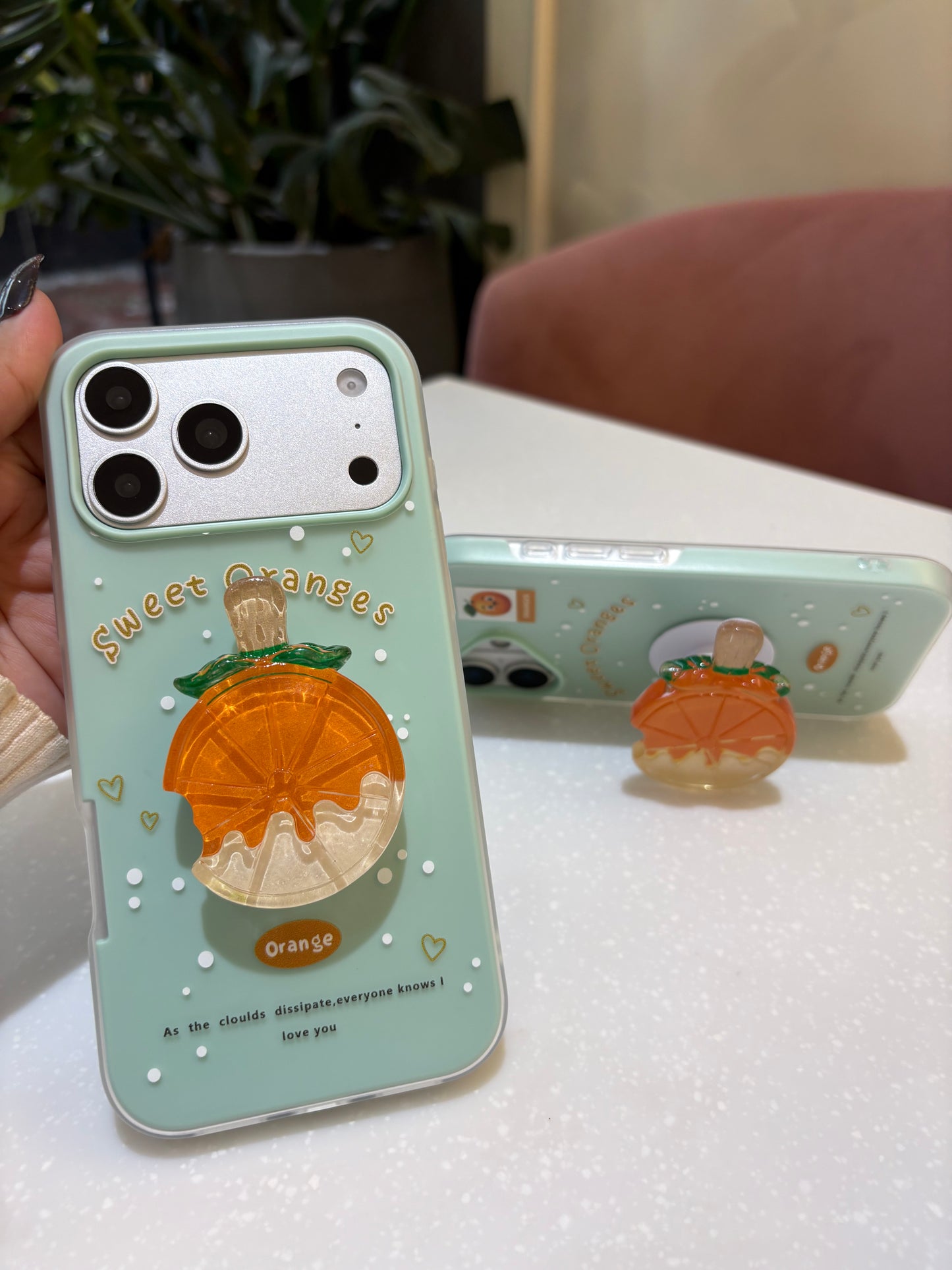 Citrus Pop Socket iPhone Case