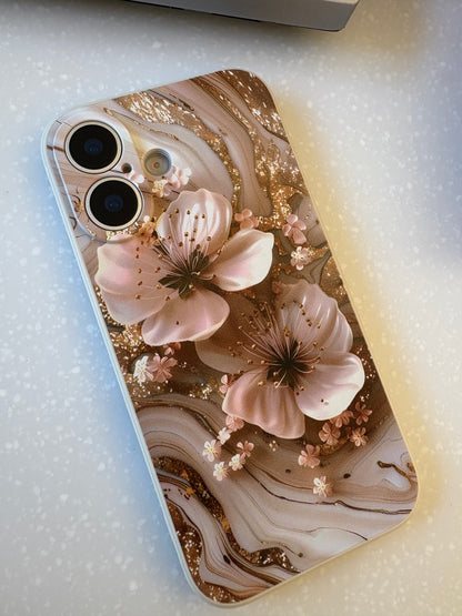 Golden Floral Cushion iPhone Case