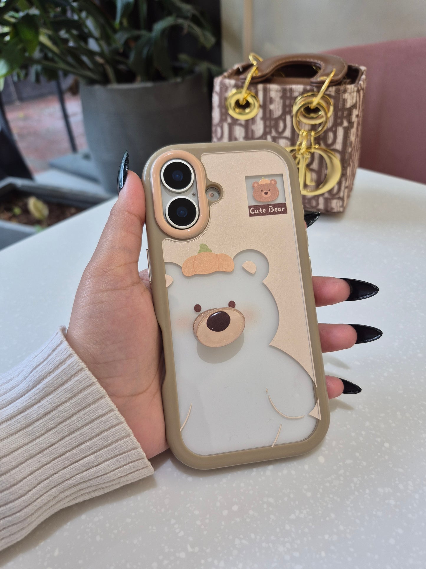 Cute Bear Transparent Case