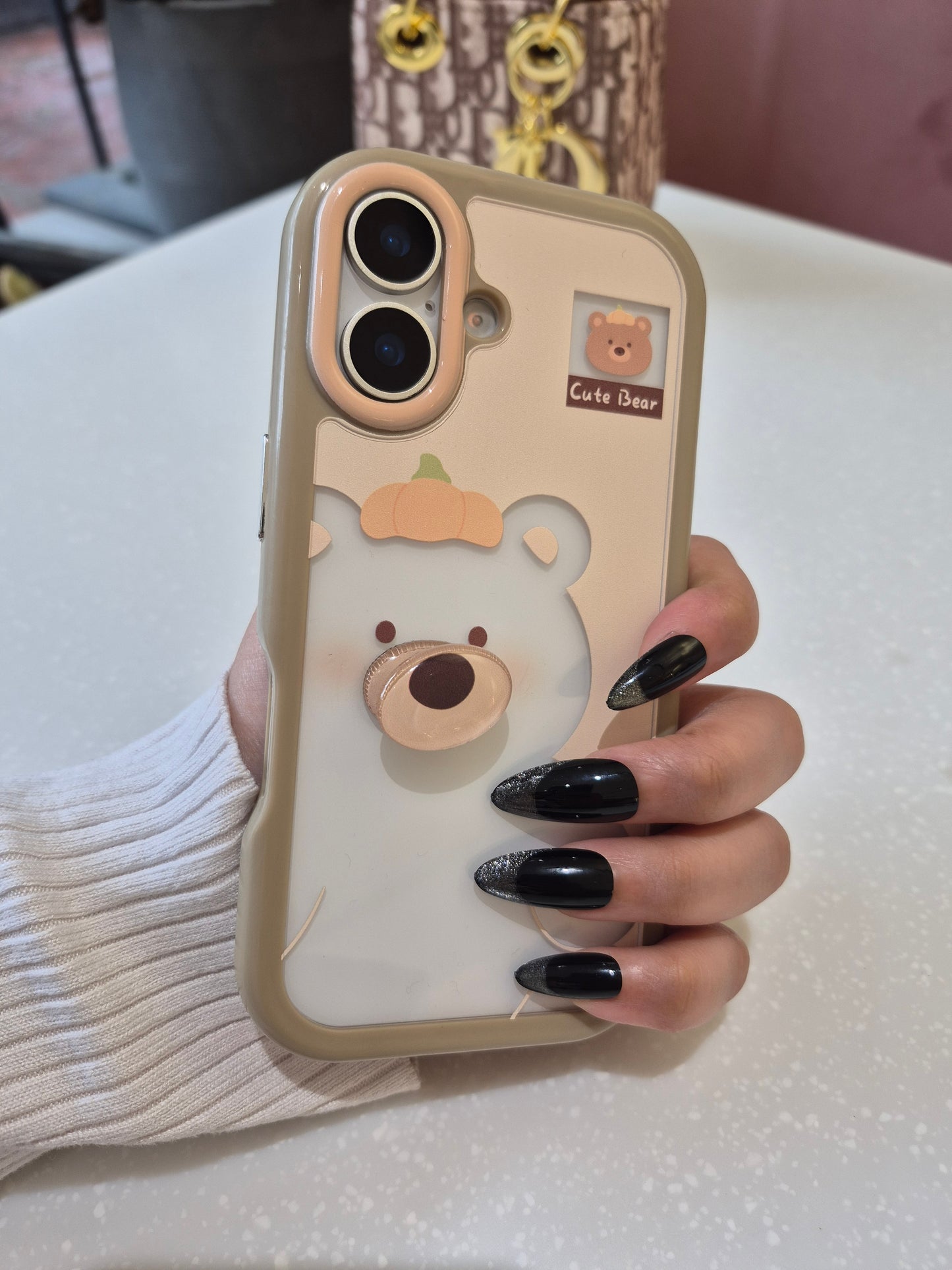 Cute Bear Transparent Case