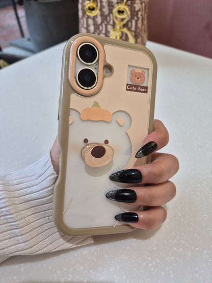 Cute Bear Transparent Case