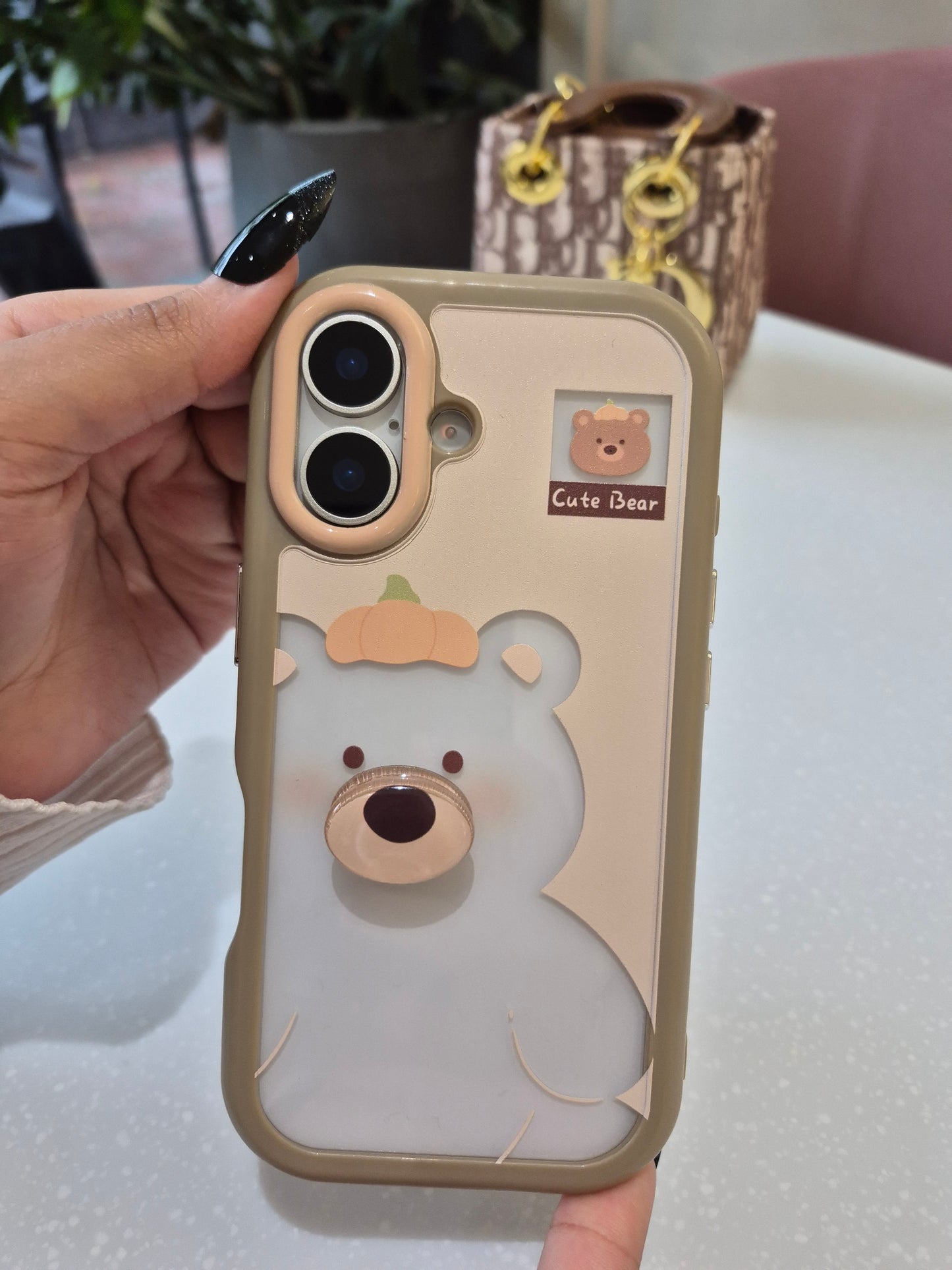 Cute Bear Transparent Case