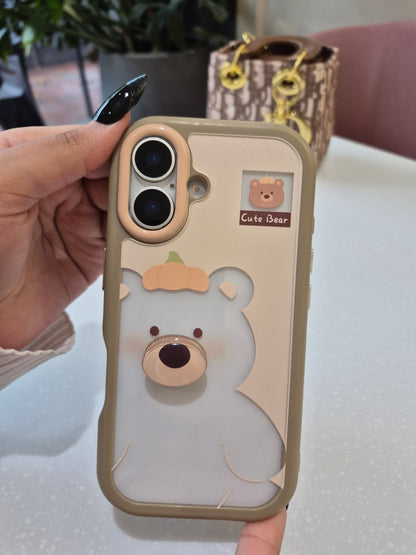Cute Bear Transparent Case