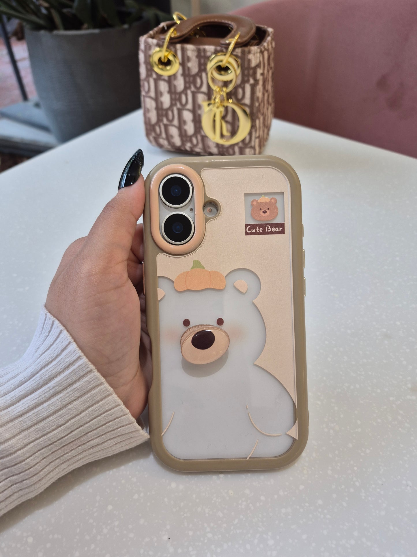 Cute Bear Transparent Case