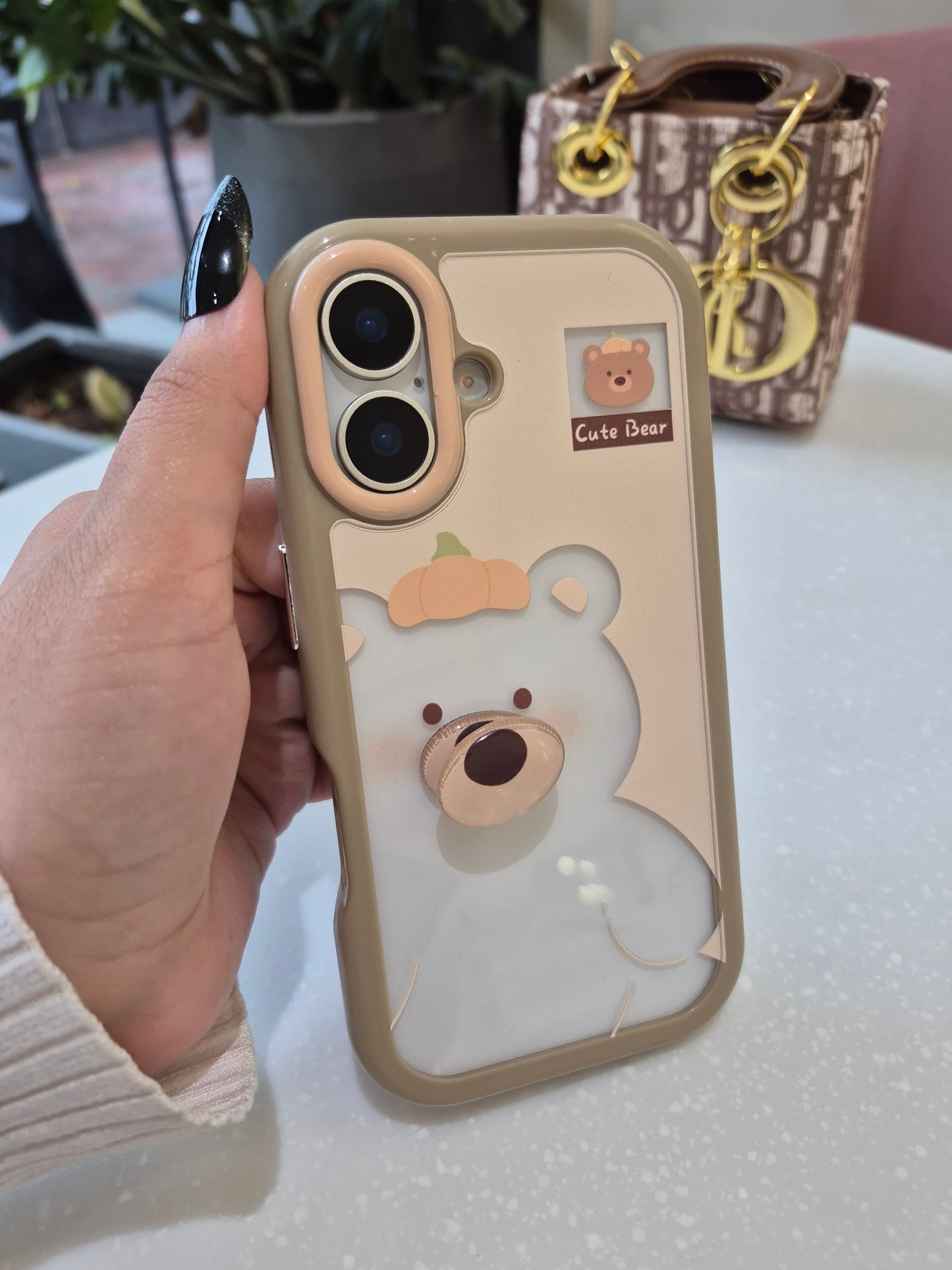 Cute Bear Transparent Case