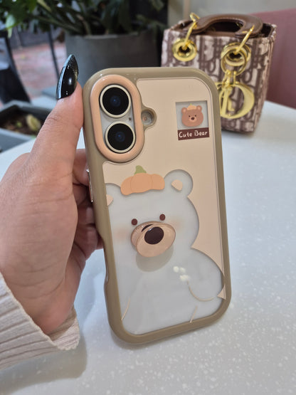 Cute Bear Transparent Case