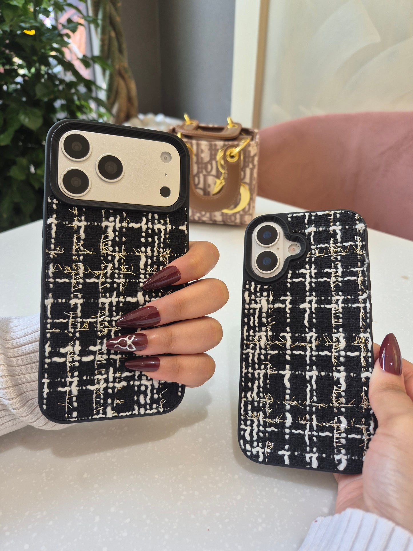 Black Tweed Weave Case